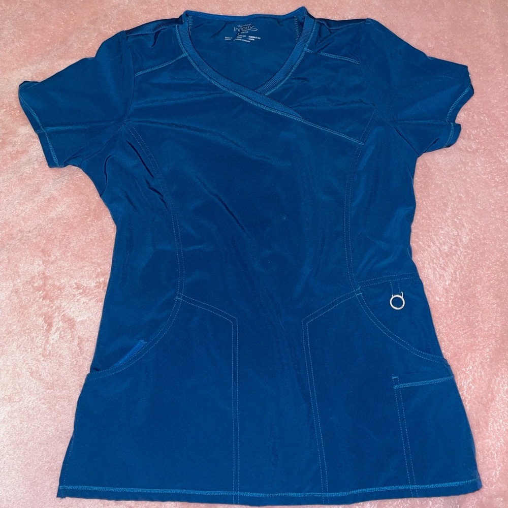 Cherokee Caribbean Blue Scrub Set